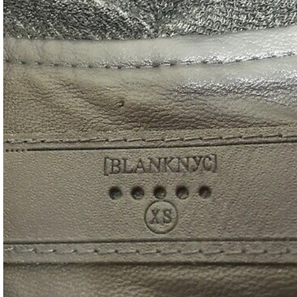 ⭐️BLANK NYC⭐️VINTAGE Waterfall Drape front Vegan Faux Moto Zip Jacket Size: XS - Picture 8 of 11